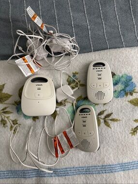 VTech White Portable Two-Way Baby Monitor Set